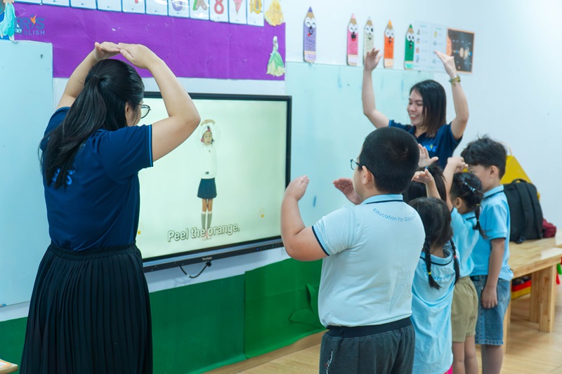 Các bài dạy tiếng anh cho trẻ