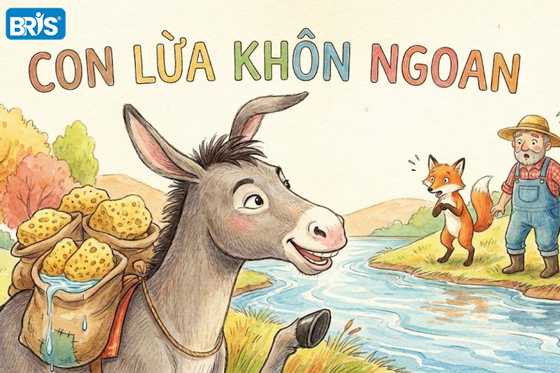 Những câu chuyện hay cho bé 3 tuổi - Con lừa khôn ngoan