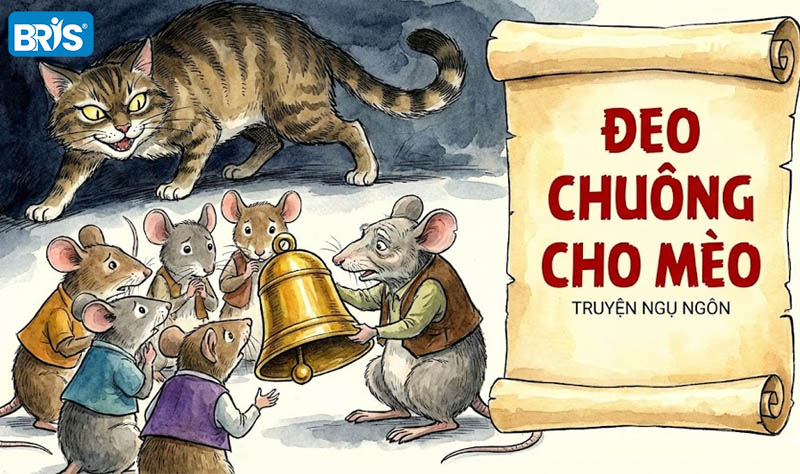 Những câu chuyện hay cho bé 3 tuổi - Đeo chuông cho mèo