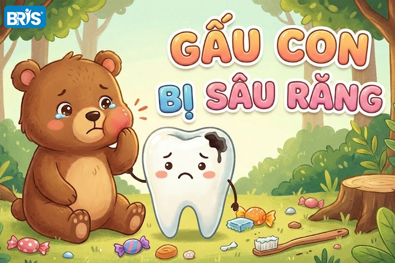 Những câu chuyện hay cho bé 3 tuổi - Gấu con bị sâu răng